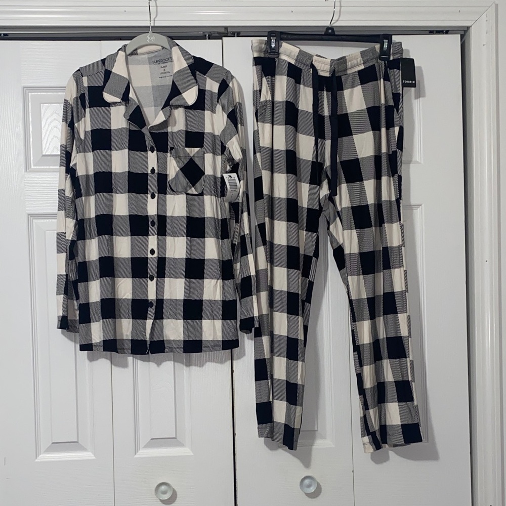 Torrid Super Soft Sleep Plaid Pajama Set
